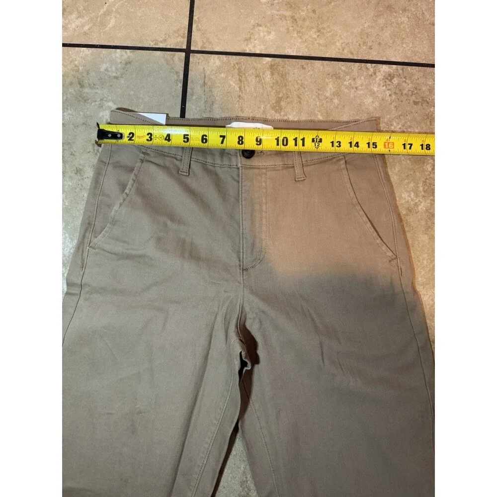Ella Moss Womens Pants Brown Cropped Wide Leg Pockets High-Rise Belt Loops Sz 6 - Picture 12 of 16